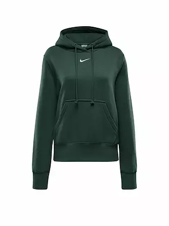 NIKE | Sweat à capuche de fitness pour femme Sportswear Phoenix Fleece | dunkelgrün